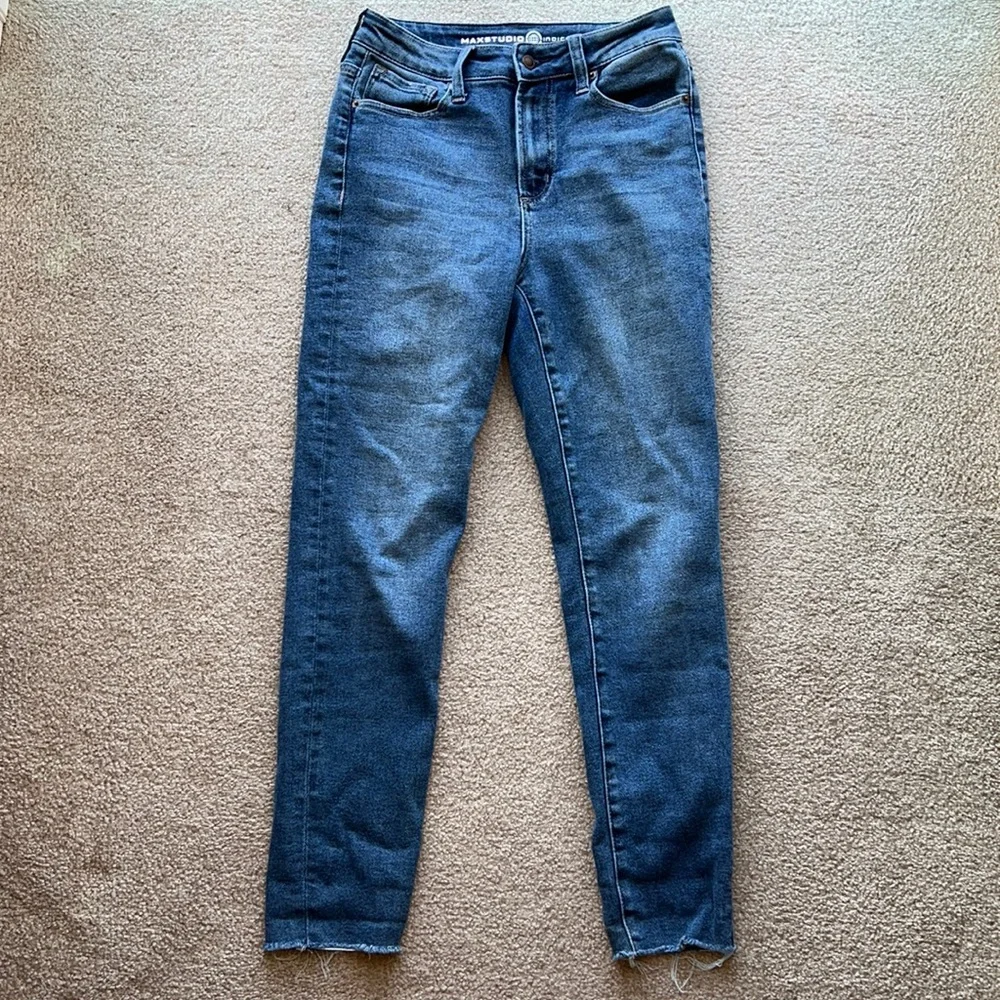 Maxstudio Indigo High Rise Skinny Jeans - Picture 1 of 6